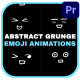 Abstract Grunge Scribble Emoji Animations | Premiere Pro MOGRT - VideoHive Item for Sale