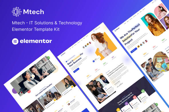 Mtech - IT Solutions & Technology Elementor Template Kit