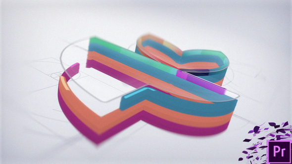 Architect Clean Logo Premiere Pro template preview