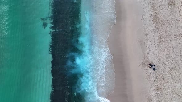 Cleopatra Beach aerial view 4 K Turkey Alanya alt