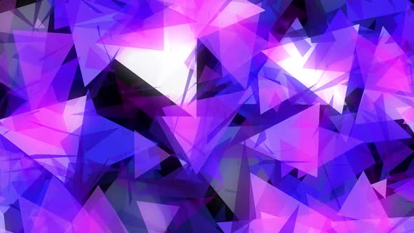 Abstract Polygonal Particles Glowing Background