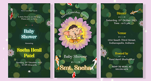 Baby Shower Invitation Video