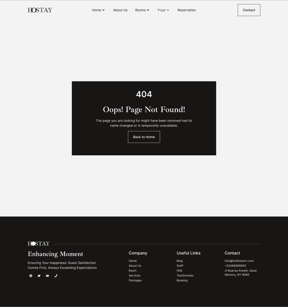 Hostay - Luxury Hotel & Resorts Elementor Template Kit