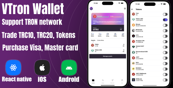 [DOWNLOAD]VTronWallet - Advanced TRC20 Wallet with Token Swap and DApps Integration