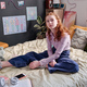 Teen Girl Sitting In Her Room At Home - PhotoDune Item for Sale