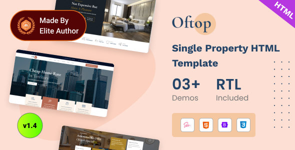 Oftop - Single Property Bootstrap 5 Template