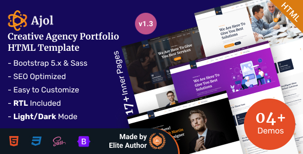 Ajol - IT Agency Startup Portfolio Bootstrap 5 Template