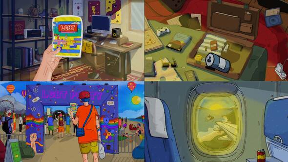 Summer Fest Intro Premiere Pro template preview