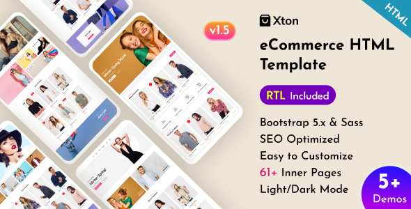 Xton - eCommerce Shop Bootstrap 5 Template