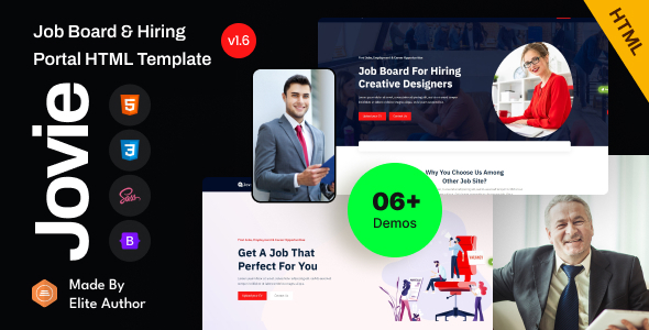 Jovie - Job Board & Hiring Portal Bootstrap 5 Template