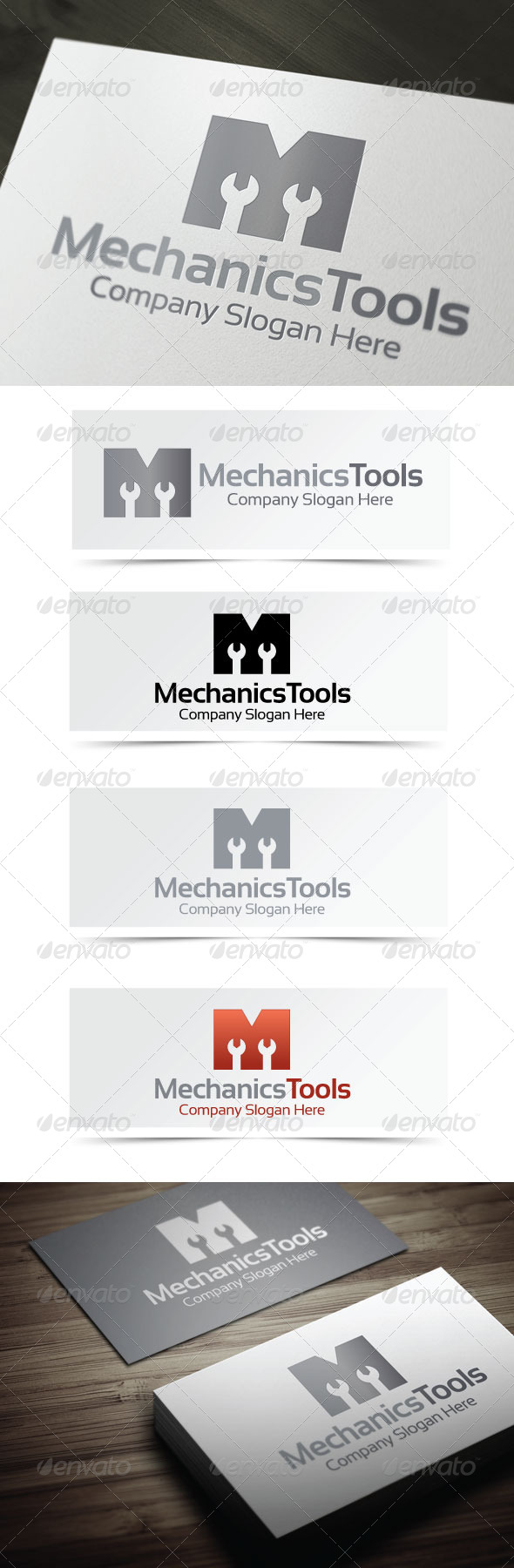 Mechanics Tools - Letters Logo Templates