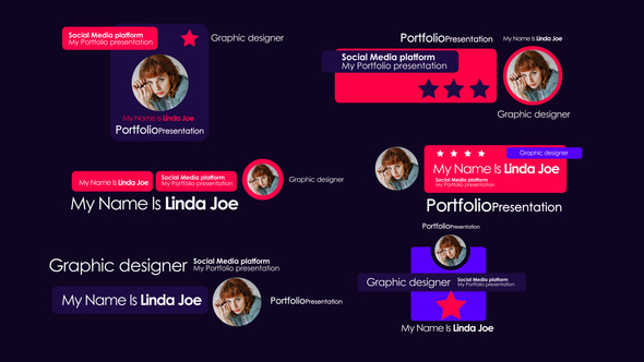 Social Media Post Scenes V2 Titles template preview