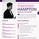 Purple Resume CV, Print Templates | GraphicRiver