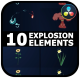 Combined Explosion Elements | DaVinci Resolve - VideoHive Item for Sale