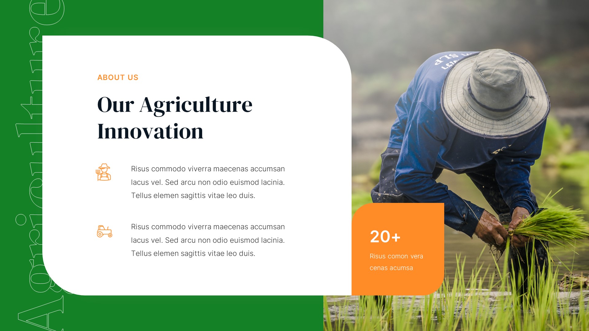 Agriculture & Farming Ecology Keynote Template, Presentation Templates