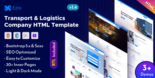 Ezio - Transport & Logistics Company Bootstrap 5 Template