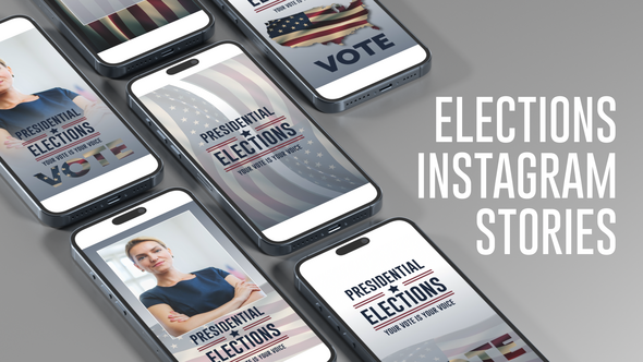 Elections Instagram Stories Product Promo template preview