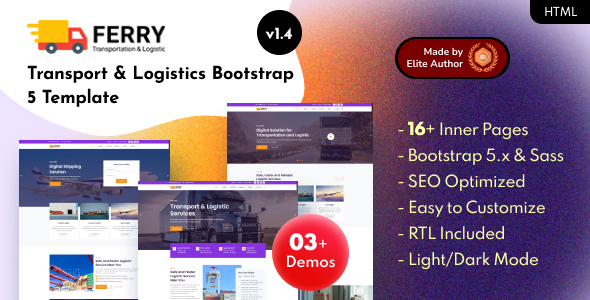 Ferry - Transport & Logistics Bootstrap 5 Template