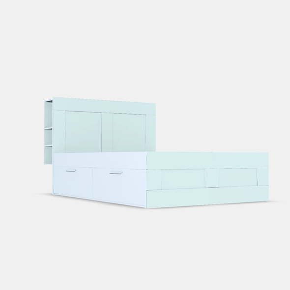 [DOWNLOAD]BRIMNES Bed frame w storage and headboard 3