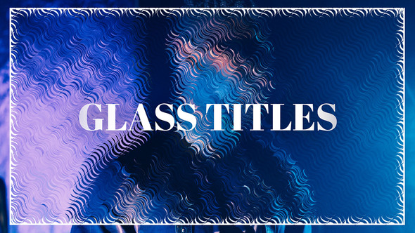 Glass Titles Effect Premiere Pro template preview