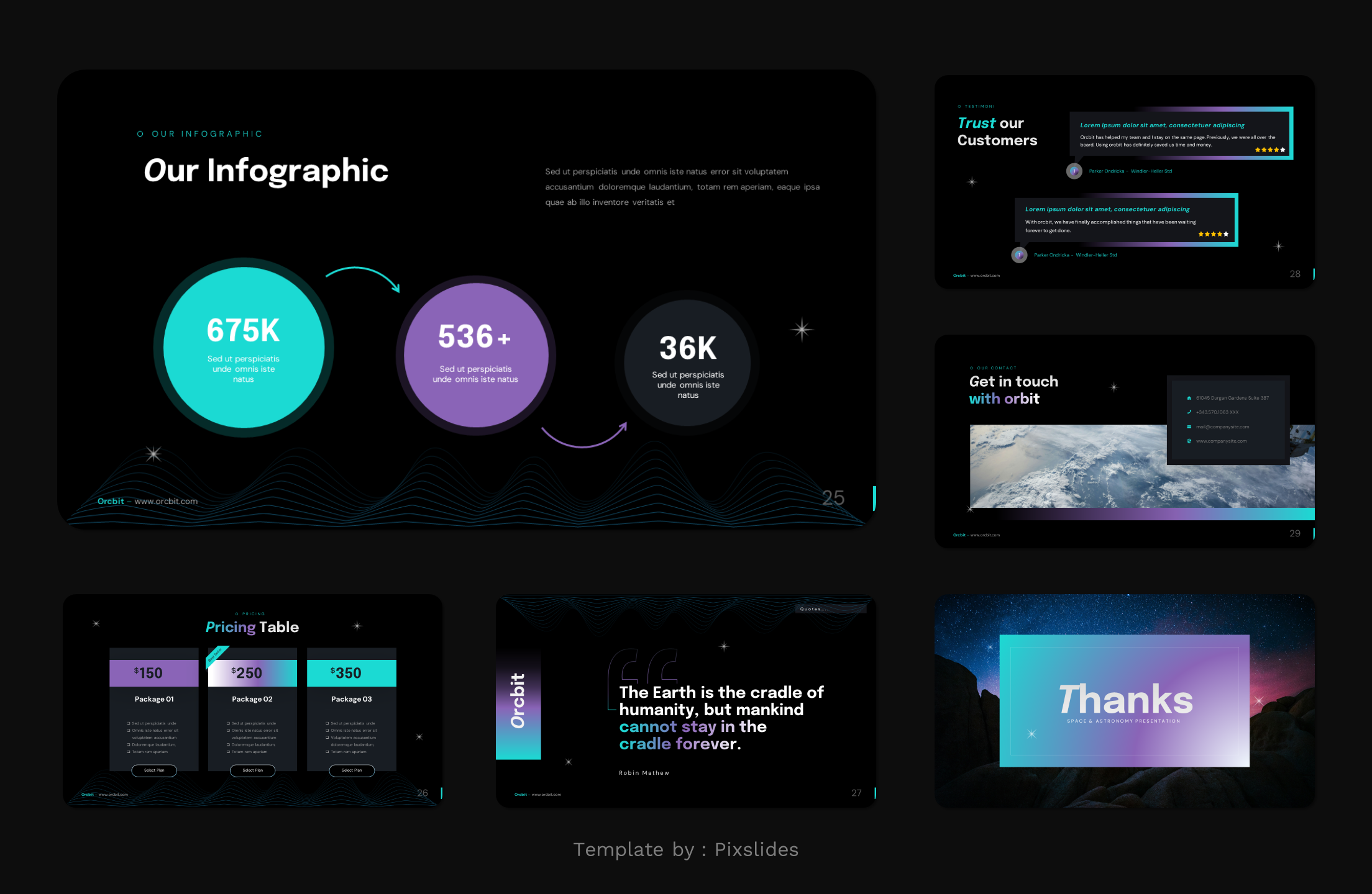 Orcbit - Space & Astronomy Keynote Presentation Template, Presentation ...
