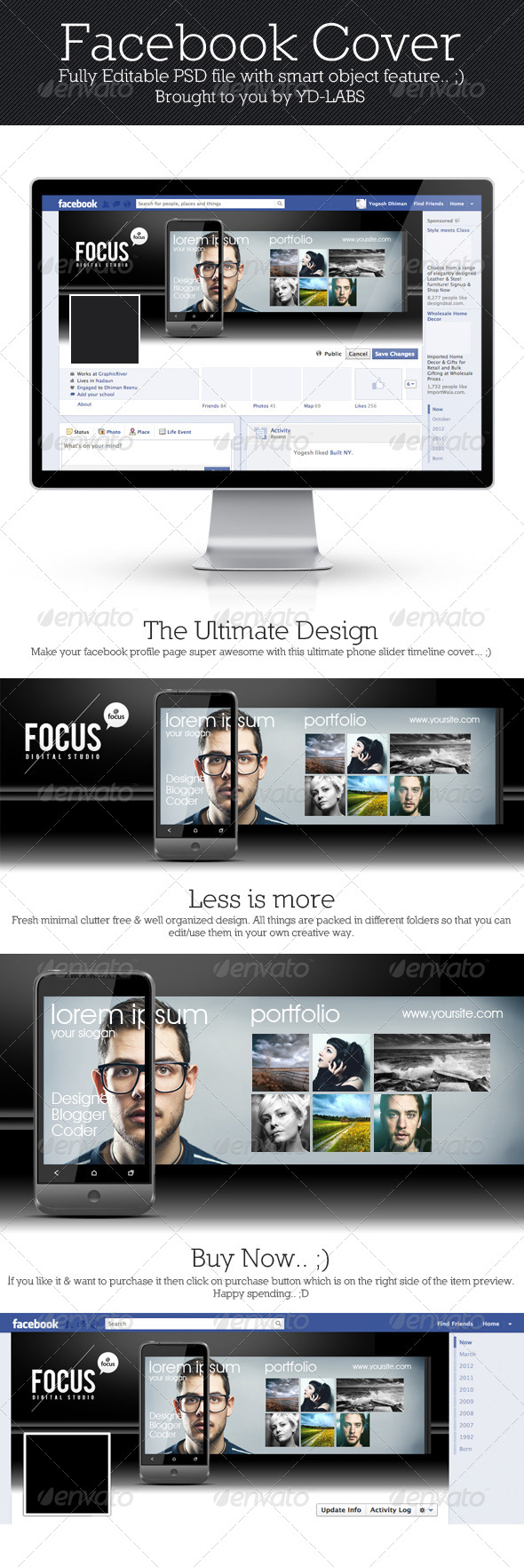FB Phone Slider - Facebook Timeline Covers Social Media