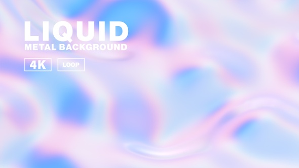 Abstract 3D holographic liquid background