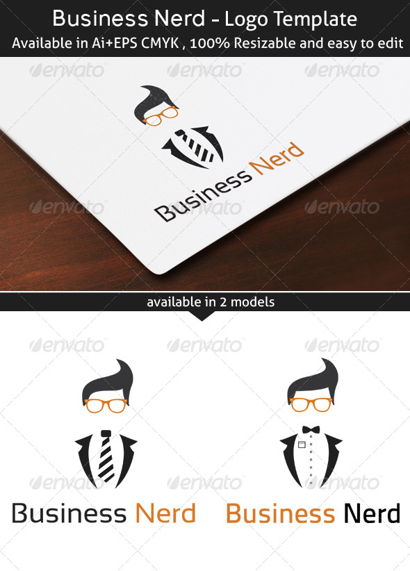 Business Nerd - Humans Logo Templates