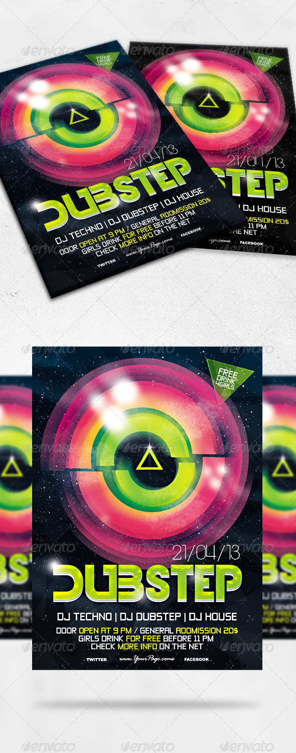 Dubstep Flyer Party - Clubs & Parties Events