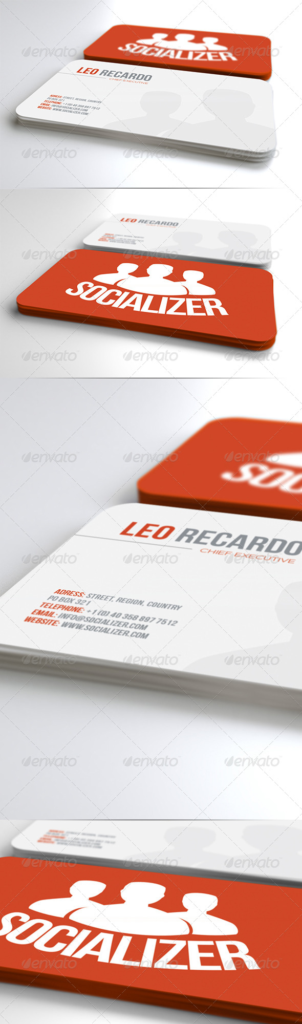 Social Business Card - Corporate Business Cards