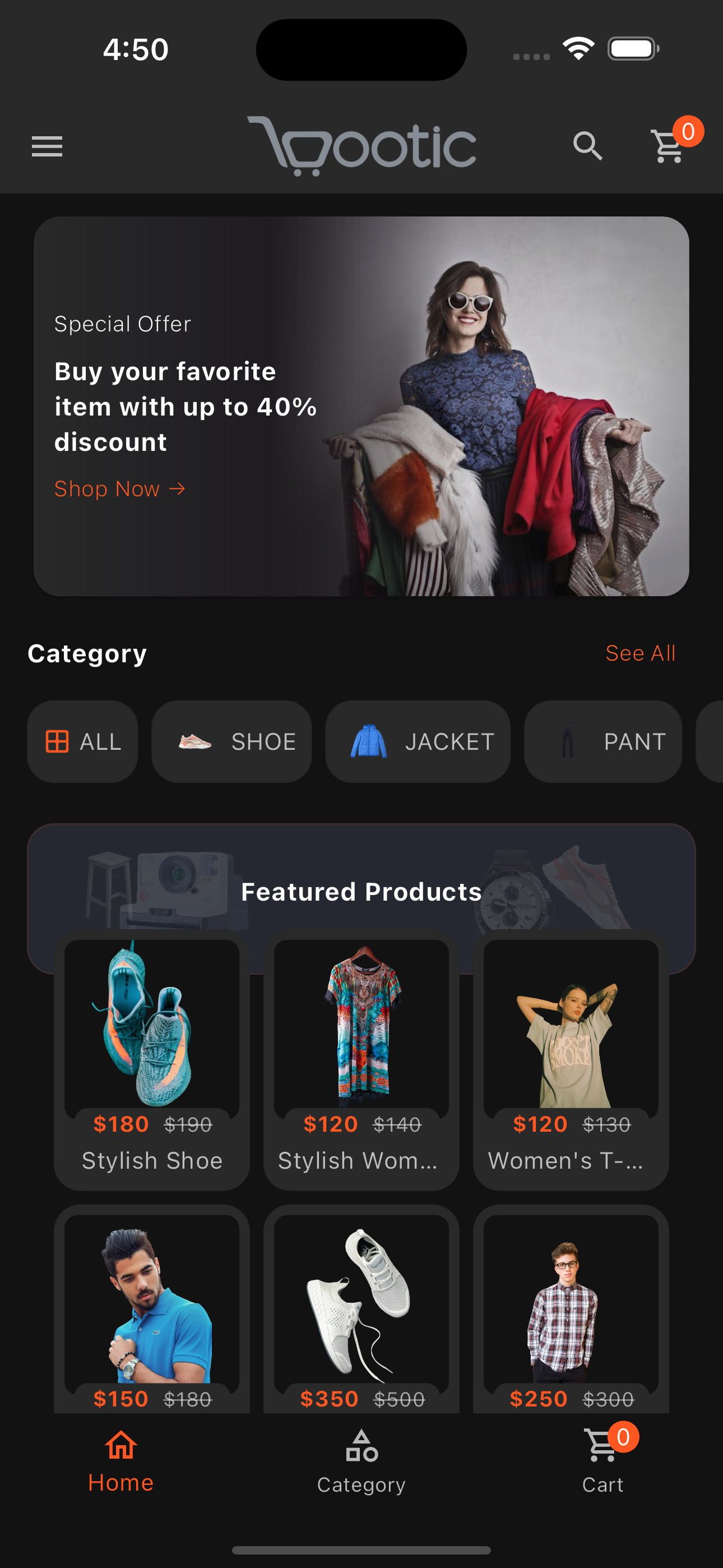 Multi Platform Bootic eCommerce Flutter app with Admin Panel for iOS ...