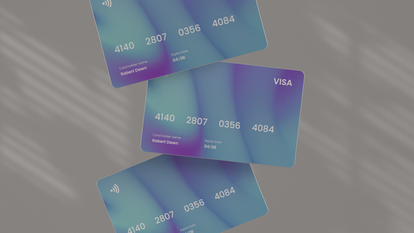 Credit Card Mockup Product Promo template preview