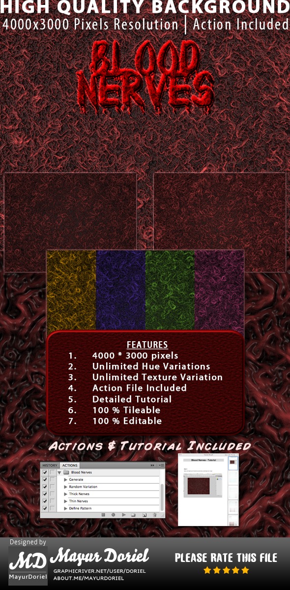 Blood & Nerves Background - Abstract Backgrounds