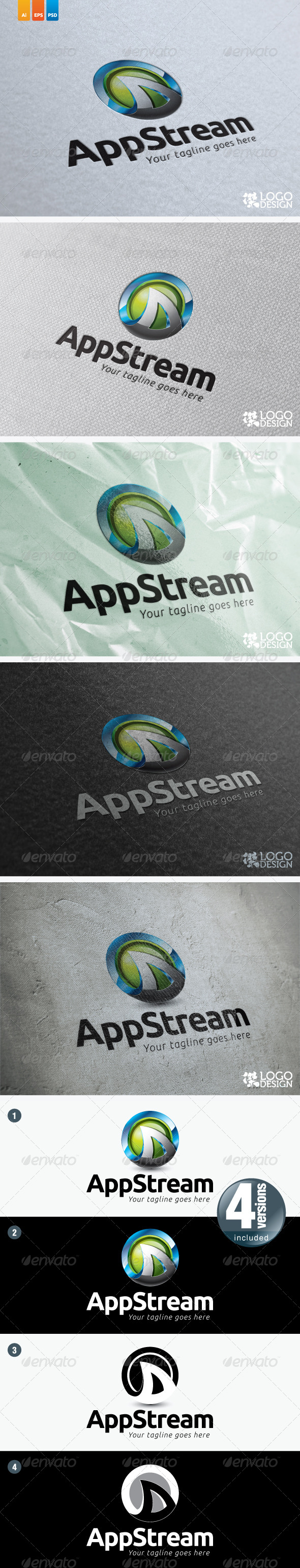 AppStream Logo - 3d Abstract