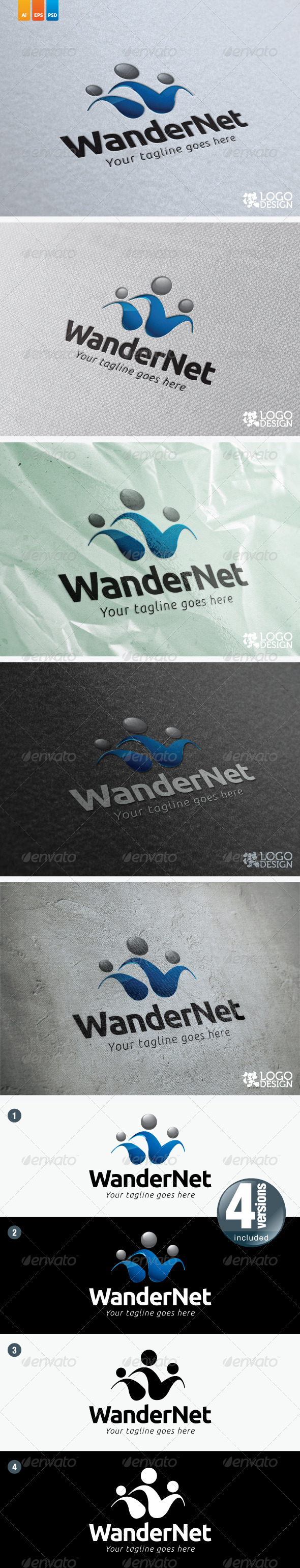WanderNet - Humans Logo Templates