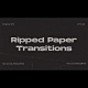Ripped Paper Transitions MOGRT - VideoHive Item for Sale