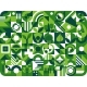 Green Environment Geometric Pattern with Plants
