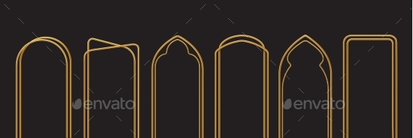 [DOWNLOAD]3d Golden Arch Isolated Vector Gold Metal Arcs