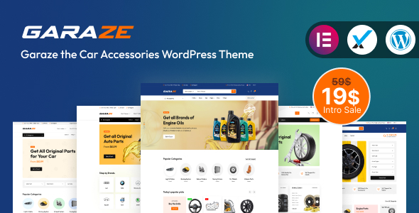 Garaze - Car Accessories Parts WordPress Theme