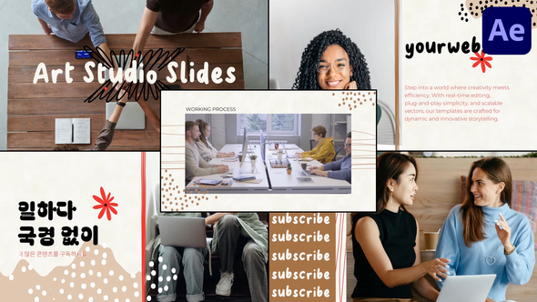 Portfolio Slides for After Effects Openers template preview
