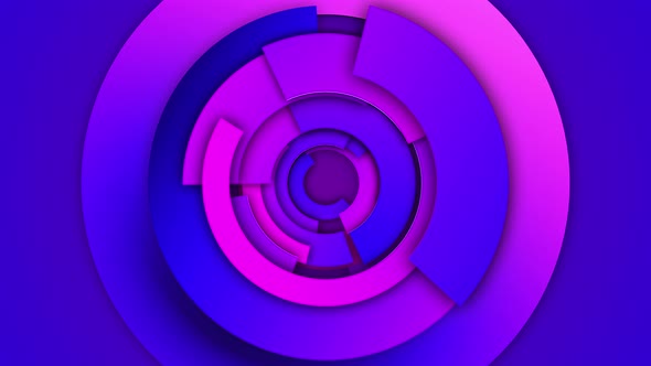 3D Abstract Circle Render Background