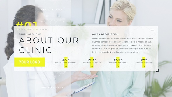 Medical Displays Promo Openers template preview