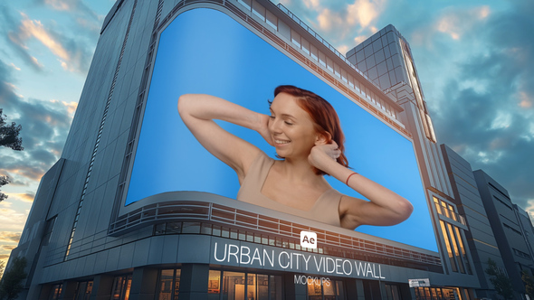 Urban City Video Wall Mockups Product Promo template preview