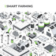Smart Farming Isometric Illustration