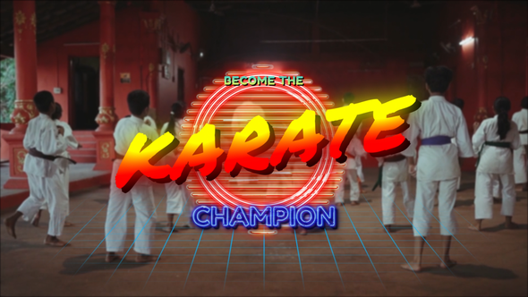 80's Retro Title Opener Titles template preview