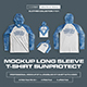 4 Mockups Long Sleeve T-Shirt SunProtect