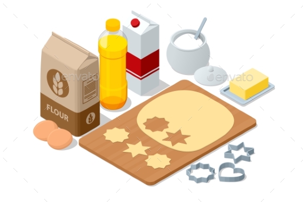 [DOWNLOAD]Isometric Baking Pastry Cakes Muffins Tarts