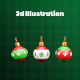 Christmas 3d Icon Pack