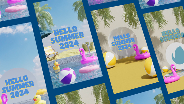 Summer Stories Openers template preview