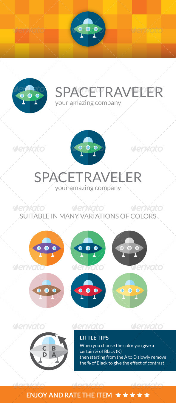 Space Traveler - Symbols Logo Templates